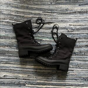 Lucky Brand Black Combat Boots